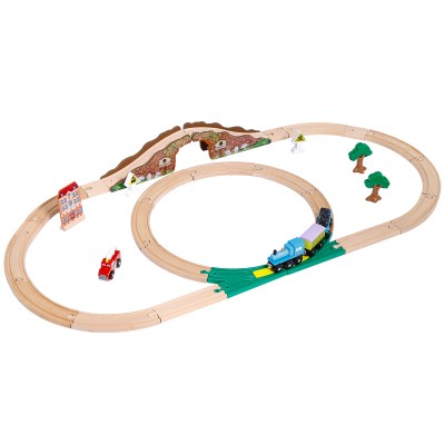 Urban Rail Transit Train Educational Wooden Train Track Toys