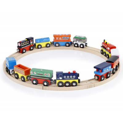 New style hot sale wooden  thomas train magnetic train car toy for kids