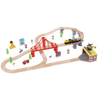 New style hot sale toys 70 pcs wooden train track wooden train set toys wooden toys train track set