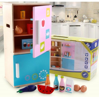 children toys new style Kitchen pretend play toy Simulation of the refrigerator early education benefit intellectual toy