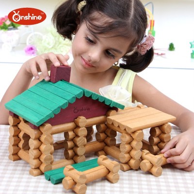 children toys new 2016 style wooden educational toys building blocks 90pcs