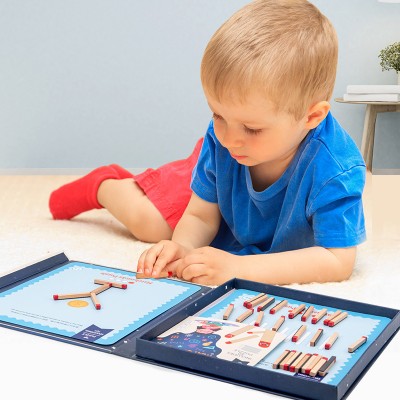 Children match board game logic problem solving training magnetic board game training thinking teaching aid educational toys